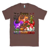 Chestnut happy hallothanksmas dinosaur Classic Tee - texasbilliewilder