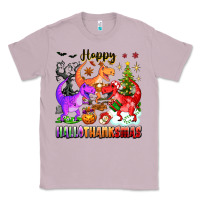 Lilac happy hallothanksmas dinosaur Classic Tee - texasbilliewilder