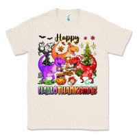 Natural happy hallothanksmas dinosaur Classic Tee - texasbilliewilder