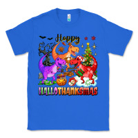True Royal happy hallothanksmas dinosaur Classic Tee - texasbilliewilder