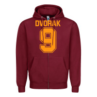 Burgundy Dvorak  Ninth Symphony Zipper Hoodie - ArtChic