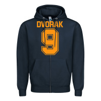 Navy Dvorak  Ninth Symphony Zipper Hoodie - ArtChic