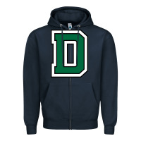 Navy dartmouth college big green Zipper Hoodie - ArtChic