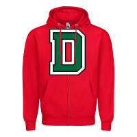 Red dartmouth college big green Zipper Hoodie - ArtChic