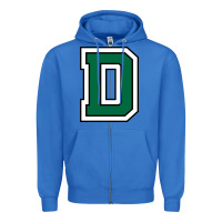 True Royal dartmouth college big green Zipper Hoodie - ArtChic