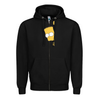 Black simpsons Zipper Hoodie - ArtChic
