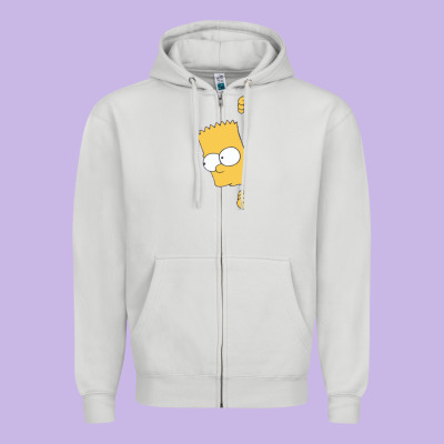 Simpsons Zipper Hoodie Designed By Artchic