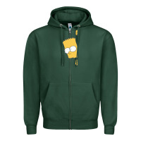 Sports Green simpsons Zipper Hoodie - ArtChic
