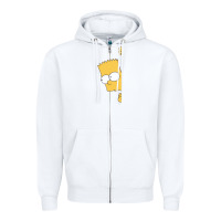 White simpsons Zipper Hoodie - ArtChic