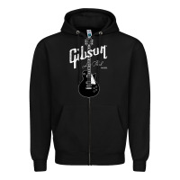 Black les paul classic guitar classic Zipper Hoodie - ArtChic