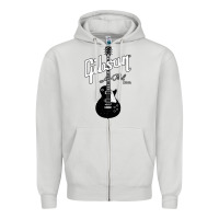 Dove Grey les paul classic guitar classic Zipper Hoodie - ArtChic