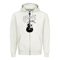 Oatmeal Heather les paul classic guitar classic Zipper Hoodie - ArtChic