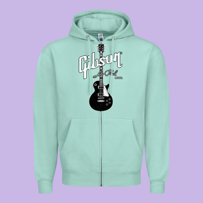 Les Paul Classic Guitar Classic Zipper Hoodie Designed By Artchic