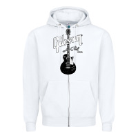 White les paul classic guitar classic Zipper Hoodie - ArtChic