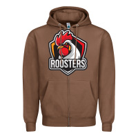 Chestnut rooster art Zipper Hoodie - ArtChic