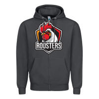 Smoke rooster art Zipper Hoodie - ArtChic