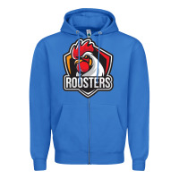 True Royal rooster art Zipper Hoodie - ArtChic