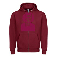 Burgundy daveed diggs Zipper Hoodie - ArtChic