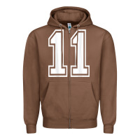 Chestnut number 11 shirt sports player number back of shirt Zipper Hoodie - ArtChic