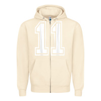Sandshell number 11 shirt sports player number back of shirt Zipper Hoodie - ArtChic