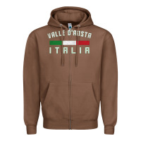 Chestnut valle d'aosta italia italy region typography design Zipper Hoodie - ArtChic