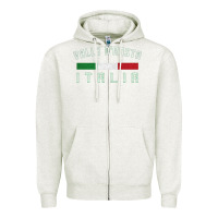 Oatmeal Heather valle d'aosta italia italy region typography design Zipper Hoodie - ArtChic