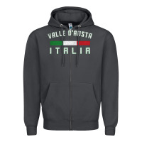 Smoke valle d'aosta italia italy region typography design Zipper Hoodie - ArtChic
