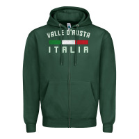 Sports Green valle d'aosta italia italy region typography design Zipper Hoodie - ArtChic