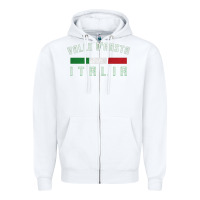White valle d'aosta italia italy region typography design Zipper Hoodie - ArtChic