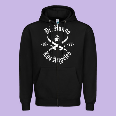 Die' Hunns Zipper Hoodie Designed By Artchic