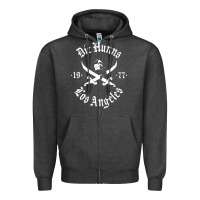 Charcoal Heather die' hunns Zipper Hoodie - ArtChic