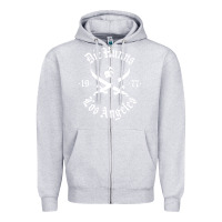 Heather Grey die' hunns Zipper Hoodie - ArtChic