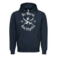 Navy die' hunns Zipper Hoodie - ArtChic