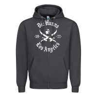 Smoke die' hunns Zipper Hoodie - ArtChic
