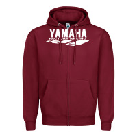 Burgundy ymh racing Zipper Hoodie - ArtChic