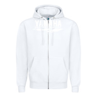 White ymh racing Zipper Hoodie - ArtChic