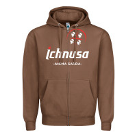 Chestnut ichnusa Zipper Hoodie - ArtChic
