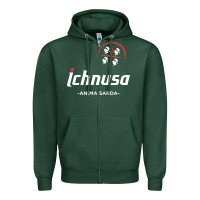 Sports Green ichnusa Zipper Hoodie - ArtChic