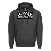 Charcoal Heather SAMANTHA FISH MUSIC ARTWORK Essential Zipper Hoodie - ArtChic