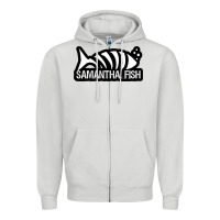 Dove Grey SAMANTHA FISH MUSIC ARTWORK Essential Zipper Hoodie - ArtChic