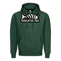 Sports Green SAMANTHA FISH MUSIC ARTWORK Essential Zipper Hoodie - ArtChic