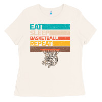 Bone Eat Sleep Basketball Repeat Ladies Tee - Bettercallsaul