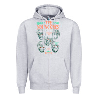 Heather Grey THE YOUNG ONES Zipper Hoodie - ArtChic