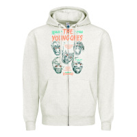 Oatmeal Heather THE YOUNG ONES Zipper Hoodie - ArtChic