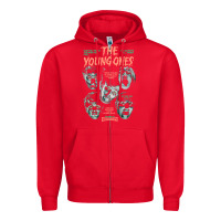 Red THE YOUNG ONES Zipper Hoodie - ArtChic
