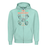 Seafoam THE YOUNG ONES Zipper Hoodie - ArtChic