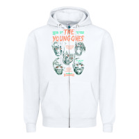 White THE YOUNG ONES Zipper Hoodie - ArtChic