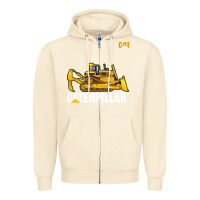 Sandshell bulldozercat 1 Zipper Hoodie - ArtChic