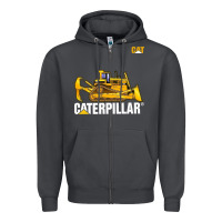 Smoke bulldozercat 1 Zipper Hoodie - ArtChic
