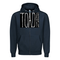 Navy toad the wet sprocket Zipper Hoodie - ArtChic